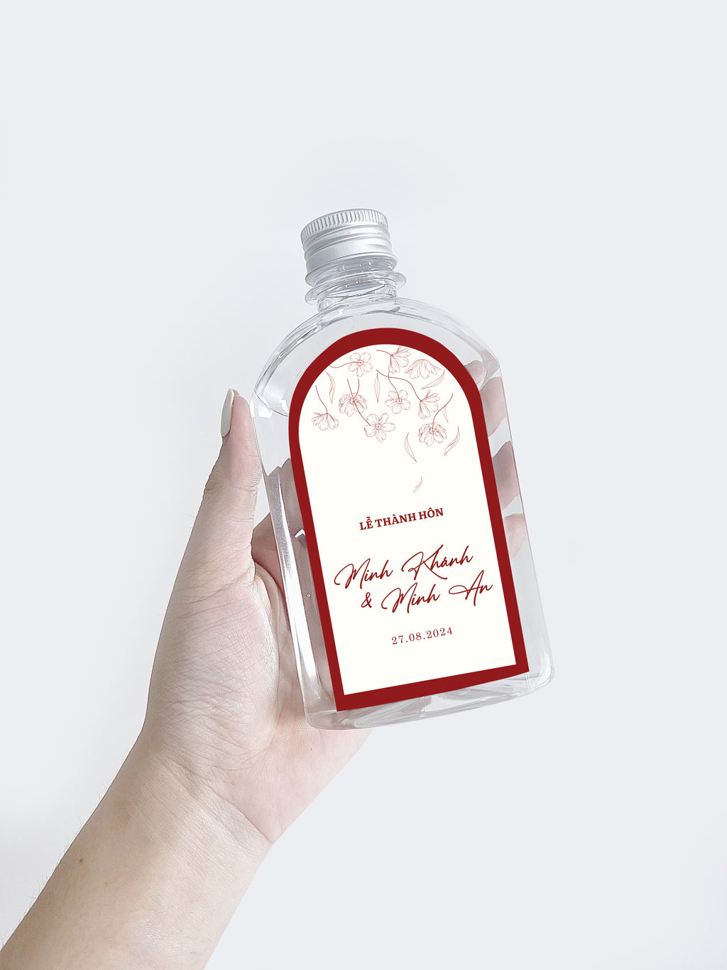 Decal Dán Chai Nước