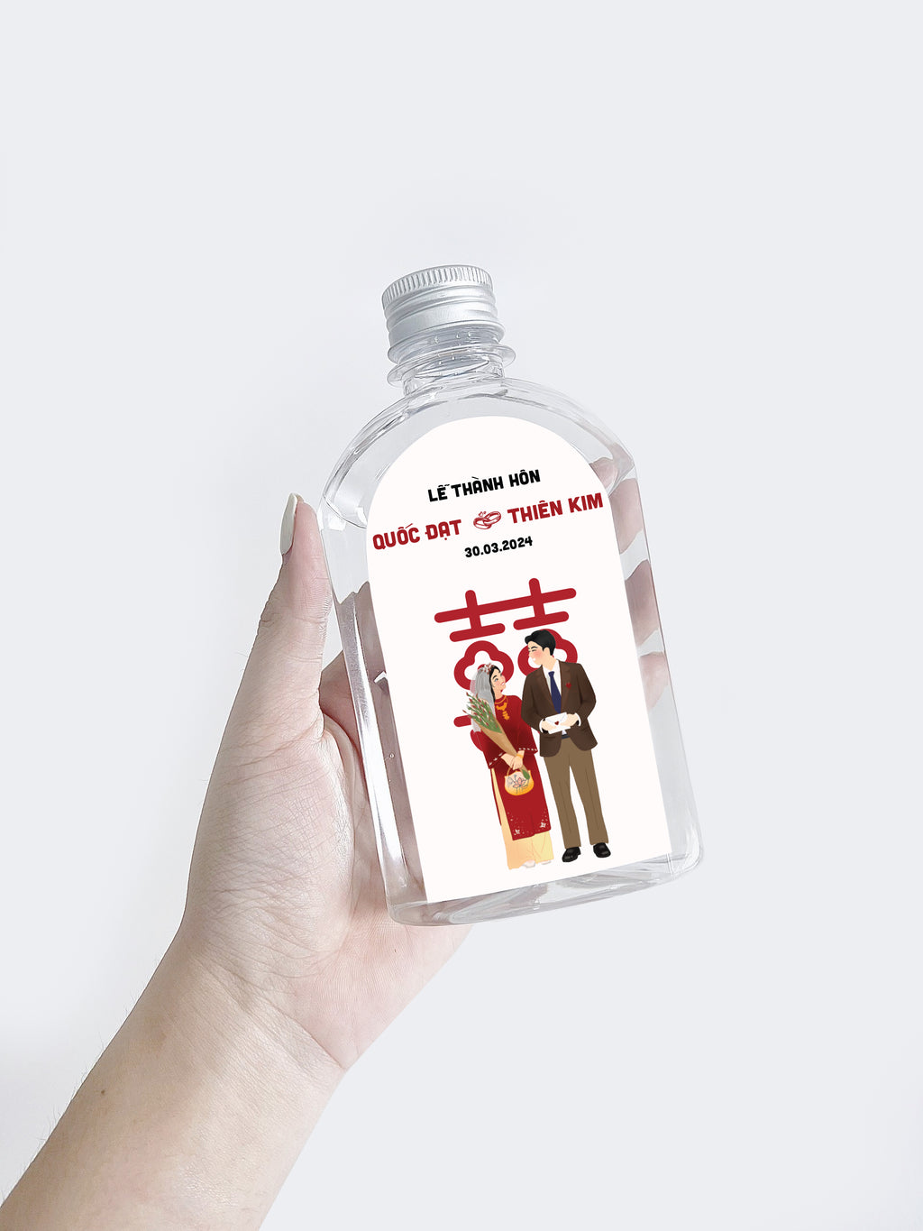 Decal Dán Chai Nước
