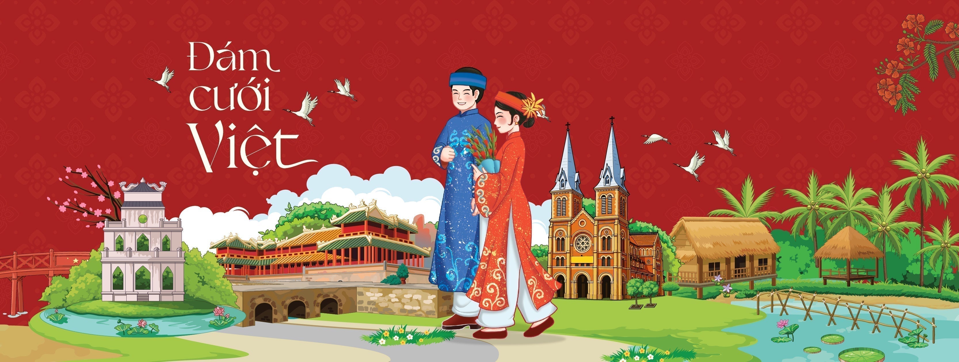 Xu Hướng Thiệp Cưới Mới – Tối Giản, Chibi Cá Nhân Hóa, QR Code Lên Ngôi!