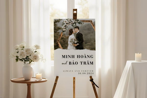 Top 10 thiết kế Bảng cổng cưới đẹp nhất 2025 - 2026. Tự thiết kế bảng cổng cưới đẹp đơn giản qua Penci