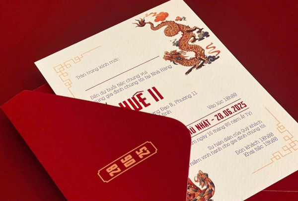Thiệp cưới Long Phụng - Mở đầu cho hạnh phúc sung túc