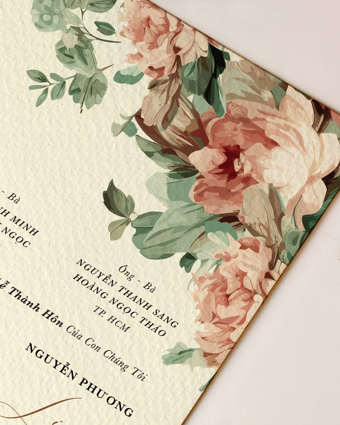 Mẫu Thiệp Cưới The Simple- in và đặt làm thiệp cưới giá rẻ