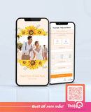 Thiệp cưới Online - Sun Flower - Mini Wedding Website with RSVP, Digital Wedding Invitation