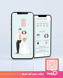 Thiệp cưới Online - Dấu Yêu - Mini Wedding Website with RSVP, Digital Wedding Invitation
