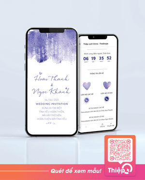 Wedding Invitation Online - Lavender